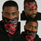 Uganda Neck Gaiter - Hibiscus Flower Pattern and The Pearl of Africa Text TS04