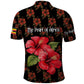 Uganda Polo Shirt - Hibiscus Flower Pattern and The Pearl of Africa Text