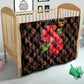 Uganda Quilt - Hibiscus Flower Pattern and The Pearl of Africa Text