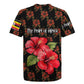 Uganda Rugby Jersey - Hibiscus Flower Pattern and The Pearl of Africa Text