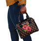 Uganda Shoulder Handbag - Hibiscus Flower Pattern and The Pearl of Africa Text