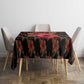 Uganda Tablecloth - Hibiscus Flower Pattern and The Pearl of Africa Text
