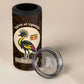 Uganda 4 in 1 Can Cooler Tumbler - Grey Crowned Crane and Tribal Pattern Spirit of Uganda Theme