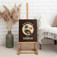 Uganda Canvas Wall Art - Grey Crowned Crane and Tribal Pattern Spirit of Uganda Theme