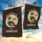 Uganda Garden Flag - Grey Crowned Crane and Tribal Pattern Spirit of Uganda Theme