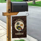 Uganda Garden Flag - Grey Crowned Crane and Tribal Pattern Spirit of Uganda Theme