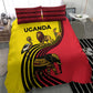 Uganda Bedding Set - African Wildlife Elephant Lion and Crane in Tribal Pattern Design