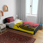 Uganda Bedding Set - African Wildlife Elephant Lion and Crane in Tribal Pattern Design