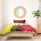 Uganda Bedding Set - African Wildlife Elephant Lion and Crane in Tribal Pattern Design