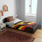 Uganda Bedding Set - Crested Crane and Rise and Shine Tribal Pattern Design