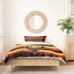 Uganda Bedding Set - Crested Crane and Rise and Shine Tribal Pattern Design