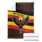 Uganda Blanket - Crested Crane and Rise and Shine Tribal Pattern Design