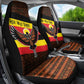 Uganda Car Seat Cover - Crested Crane and Rise and Shine Tribal Pattern Design