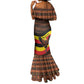 Uganda Mermaid Dress - Crested Crane and Rise and Shine Tribal Pattern Design