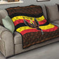 Uganda Quilt - Crested Crane and Rise and Shine Tribal Pattern Design