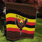 Uganda Quilt - Crested Crane and Rise and Shine Tribal Pattern Design