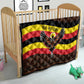 Uganda Quilt - Crested Crane and Rise and Shine Tribal Pattern Design