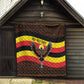 Uganda Quilt - Crested Crane and Rise and Shine Tribal Pattern Design