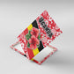 Uganda Canvas Wall Art - Red Hibiscus Flowers and National Flag Design