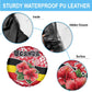 Uganda Spare Tire Cover - Red Hibiscus Flowers and National Flag Design