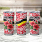 Uganda Tumbler Cup - Red Hibiscus Flowers and National Flag Design
