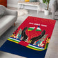 Central African Republic Area Rug Red Blue Green Tribal Design - African Pride