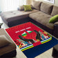 Central African Republic Area Rug Red Blue Green Tribal Design - African Pride