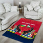 Central African Republic Area Rug Red Blue Green Tribal Design - African Pride