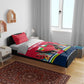Central African Republic Bedding Set Red Blue Green Tribal Design - African Pride