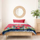 Central African Republic Bedding Set Red Blue Green Tribal Design - African Pride