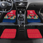 Central African Republic Car Mats Red Blue Green Tribal Design - African Pride
