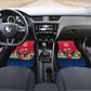 Central African Republic Car Mats Red Blue Green Tribal Design - African Pride