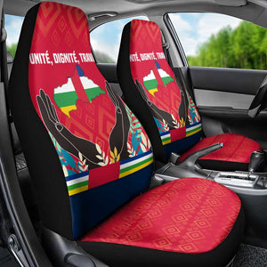Central African Republic Car Seat Cover Red Blue Green Tribal Design - African Pride