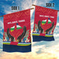 Central African Republic Garden Flag Red Blue Green Tribal Design - African Pride