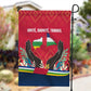 Central African Republic Garden Flag Red Blue Green Tribal Design - African Pride