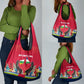 Central African Republic Grocery Bag Red Blue Green Tribal Design - African Pride