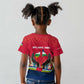 Central African Republic Kid T shirt Red Blue Green Tribal Design - African Pride