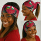 Central African Republic Neck Gaiter Red Blue Green Tribal Design - African Pride