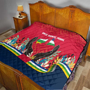 Central African Republic Quilt Red Blue Green Tribal Design - African Pride