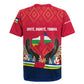 Central African Republic Rugby Jersey Red Blue Green Tribal Design - African Pride
