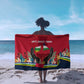 Central African Republic Sarong Red Blue Green Tribal Design - African Pride