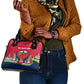 Central African Republic Shoulder Handbag Red Blue Green Tribal Design - African Pride