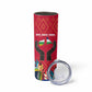 Central African Republic Skinny Tumbler Red Blue Green Tribal Design - African Pride