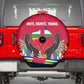 Central African Republic Spare Tire Cover Red Blue Green Tribal Design - African Pride