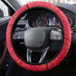 Central African Republic Steering Wheel Cover Red Blue Green Tribal Design - African Pride