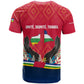 Central African Republic T shirt Red Blue Green Tribal Design - African Pride