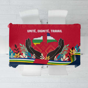 Central African Republic Tablecloth Red Blue Green Tribal Design - African Pride