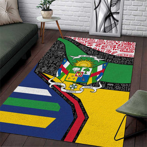 Central African Republic Area Rug Multicolor Tribal Design - African Pride