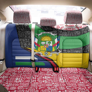 Central African Republic Back Car Seat Cover Multicolor Tribal Design - African Pride