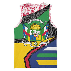 Central African Republic Basketball Jersey Multicolor Tribal Design - African Pride